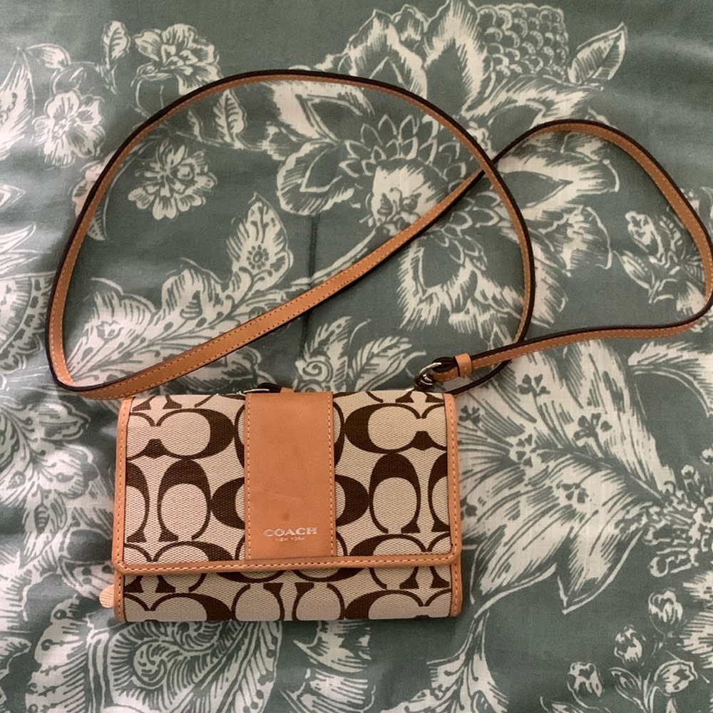 Small coach purse with strap
